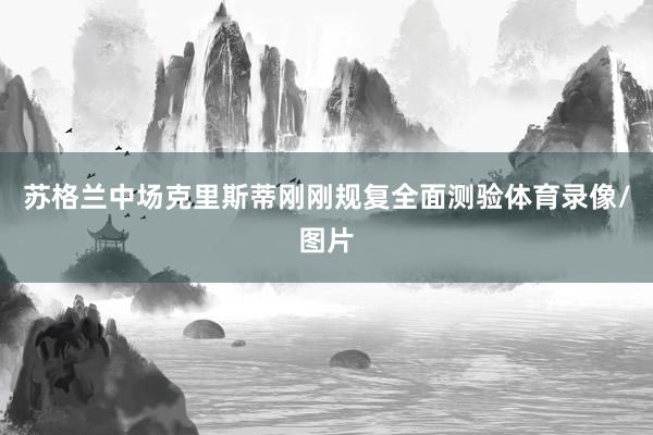 苏格兰中场克里斯蒂刚刚规复全面测验体育录像/图片