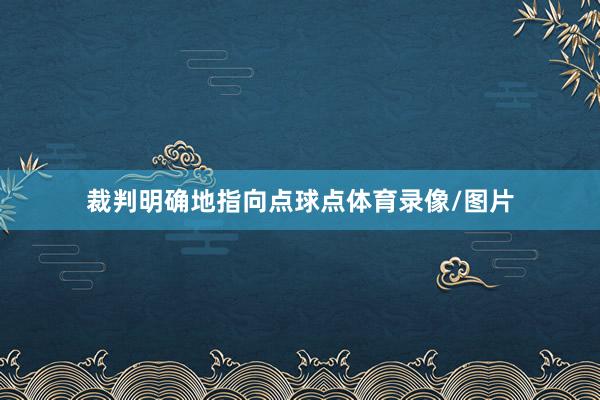 裁判明确地指向点球点体育录像/图片