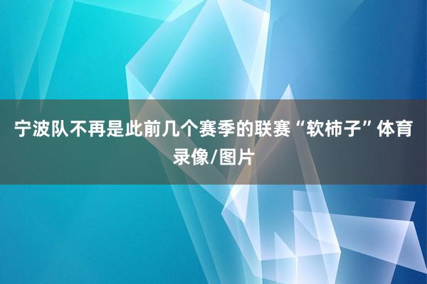 宁波队不再是此前几个赛季的联赛“软柿子”体育录像/图片