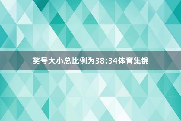 奖号大小总比例为38:34体育集锦