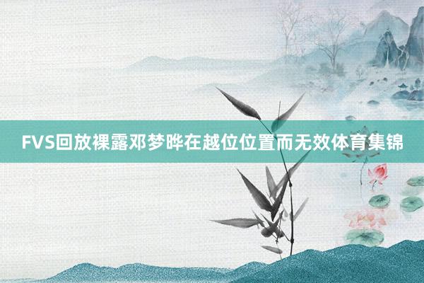 FVS回放裸露邓梦晔在越位位置而无效体育集锦