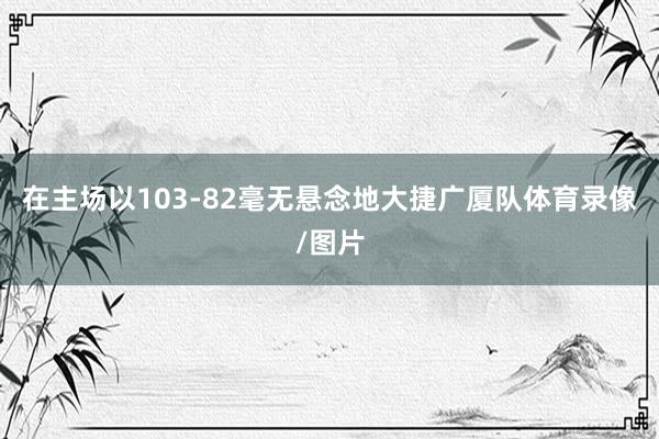 在主场以103-82毫无悬念地大捷广厦队体育录像/图片