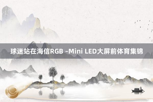 球迷站在海信RGB –Mini LED大屏前体育集锦